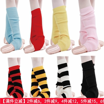 Danschego dance female autumn and winter Latin leg - wear warm ballet socks dig holes and short - haired legs