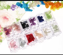 Manicure flower colorful petals Ziyang flower dried flower permanent flower nail DIY decorative phototherapy nail flower