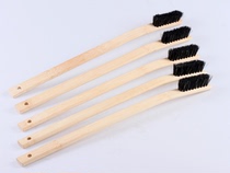 Wheel hub car rims bamboo handle brush multi-function brush Tire cleaner Long handle brush Steel bell brush soft hair