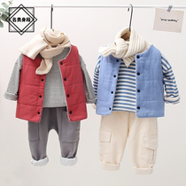 Clip Cotton Baby Waistcoat Boy Autumn Winter Children Waistcoat Girl Baby Cotton Vest Boy Spring Autumn Season Inside And Outside Wear