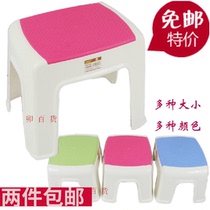 2 Jianan two-color rectangular stool stool low stool Childrens stool 0818 0819 0820 non-slip plastic chair