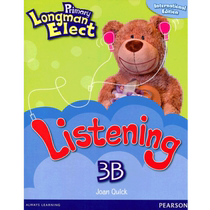 The original imported Pearson Longman Elementary School 6-12 years old English teaching materials Primary Longman Elect Listen 3B Listening practice English