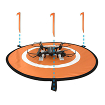 Waterproof and wear-resistant double-sided luminous tarmac accessories Drone pad Portable universal foldable take-off coordinate takeoff and landing