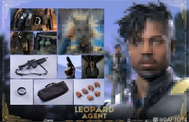 DAFTOYS 1 6 Golden Money Leopard Eric villain tactical styling pick up