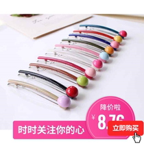 Korean simple jewelry ball macaron button one-sided clip Korean hair accessories bangs hairclip hair clip