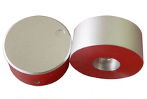  Solid pure aluminum flat knob width 48mm*height 22mm Potentiometer knob Silver and black