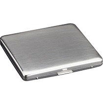 KUBOY Metal 20 Fitted Cigarette Case Ultra Slim Portable Anti Pressure Male 9 iron Cigarette Cigarette Case Lettering Creative Personality Gift