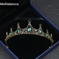 New girl crown headdress little girl princess hair hoop vintage Baroque rhinestones Crown childrens performance head