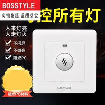 Tingshu switch induction switch vibration vibration sensor controller man Hugh intelligent voice control panel household corridor