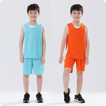 Kids Basketball Clothing 2022 New Boys Summer Sports Suit Middle and Large Kids Students Running Quick Dry Training Jersey