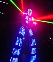 LED stilt luminous suit LED clothing Laser gloves LED luminous suit Bar clothing