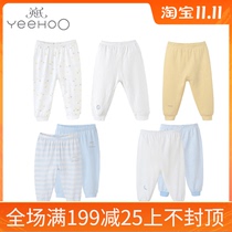 3 fold up British underwear children spring and autumn warm underwear baby cotton trousers baby underwear