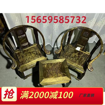 Golden nanmu tea table Xiaoye Zhennan gloomy wood combination solid wood tea table classical tea table Chinese furniture package