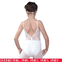 Baiwu Dance Garden New Ballet Dance Children Lace Stitching V Back Body Clothing Sling Body Practice Girl