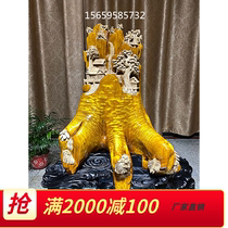Golden nan wood carving small leaf Zhennan alpine water ornaments ebony animal crafts characters gloomy wood root carving