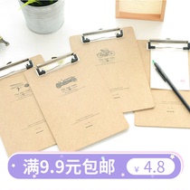 Youfan stationery retro age A5 file splint A4 data test paper board clip handout clip list folder