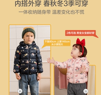 New Pindra Bala Clear Goods Discount Children Light Thin Down Clothes Men And Women Childrens Autumn Winter Short And Warm Jacket Children Clothing