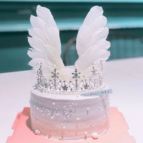 The whole round crown cake fittings romantic balloon birthday cake decoration accessories