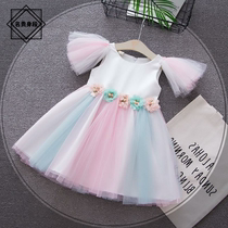 Year-Old Princess Girl 2 Summer Dress Girl Girl 3 Dress Girl Dress Up To Skirt 1 ½ Baby 54 Skirt Tide Mesh Yarn 0