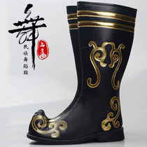 Tibetan dance shoes ethnic minority style dance shoes Tibetan boots for mens high cylinder dance shoes mens horse boots