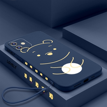 Apple 13 phone shell iphone11 minimalist line Bear 12ProMax lens full package protective sleeve Apple 11 liquid silicone gel 11promax creative straight border fall soft shell