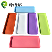 Flower planting receptacle long strip bottom bracket round multi-meat water thick flower pot tray small plate multi-chassis meat