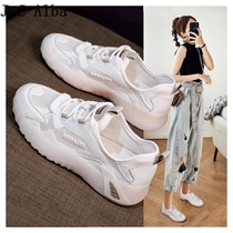 Day Ensemble Small White Shoes Women Light Mesh Sneakers Ultra Light Breathable Soft Bottom Running Shoes White Light Stomp Netting Shoes