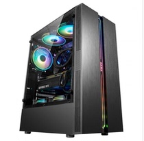 SAMA first horse sword magic e-sports version colorful RGB light tempered glass desktop side transparent chassis game water cooling
