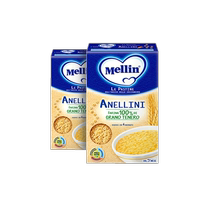 Mellin Italy imported baby spaghetti supplement food Circle-shaped grain noodles*2 assembly