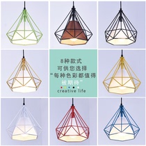 Restaurant Macaron chandelier simple modern bar bedroom dining room Nordic creative single head clothing shop window bar