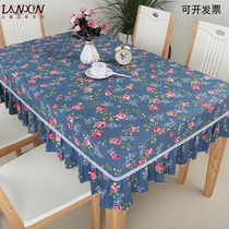Tablecloth cover coffee tablecloth office study tablecloth small floral cotton linen tablecloth fabric small fresh tablecloth