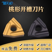 Numerical Control Blade Peach Shaped WNMG080404R-S L Outer round slotted triangular blade Peach Shaped Slotted Coarse cutter head