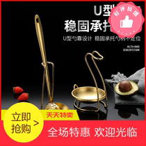 Hot pot spoon spoon Colander set one stainless steel golden spoon rack commercial long handle household soup porridge spoon