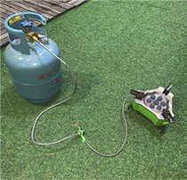Outdoor Ferocious Fire head Liquefied Gas Tank Steel Bottle Conversion Line 2kg 5 kg Coal gas tank gas furnace Link adapter
