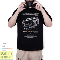 Touch Fish Forbidden MR QUIN Official Perimeter Summer Short Sleeve T-Shirt Trend Casual Original Men And Women Big Code T-shirt