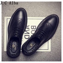 JC Alba gentlemanly ~ business positive dress shoes mens summer 100 hitch leisure Inn Wind Bullock leather shoes