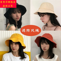 Fu Sansha small fishermans hat small head female adjustable fishermans hat female summer Joker Korean version of tide shading