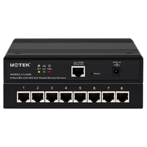 UTEK tcp ip to 8 ports RS232 485 422 serial port server Serial port communication network UT-6608