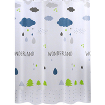 Bathroom multi-style durable washable multi-size shading room gradient bathroom waterproof shower curtain set retractable