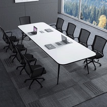 Office Furniture Conference Table Long Table Square Large Conference Table Training Table Strip Negotiate Table And Chairs Combination