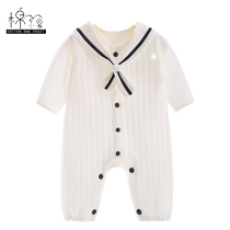 Baby jumpsuit autumn and winter cotton warm ha clothes baby pajamas newborn clothes set maternal and child supplies