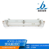 Starfish tube LED Marine lighting fluorescent cabin ceiling light JCY22-2E 2EF 2D 2ED emergency mesh cover CCS