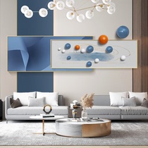 Modern living room physical painting 3D three-dimensional ball decorative painting light luxury high-end sofa background mural simple overlay hanging painting
