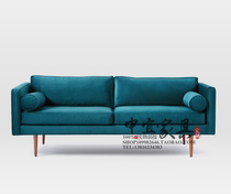 Nordic post-modern simple fabric living room single double three-person sofa combination clubhouse model room studio Studio leisure sofa