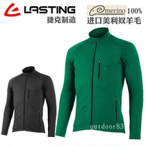 Imported Czech Lasting outdoor merino wool warm full zipper underwear antibacterial windproof coat men