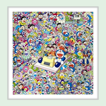 Trend Art] Murakami Takeshi Time Machine pro-signed limited edition painting Fidelity collection spot