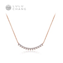 luluchang necklace female sterling silver new ornaments silver chain fashion temperament SMILE necklace