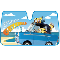 Little yellow man big eye cute cartoon car sunshade 7 22 New