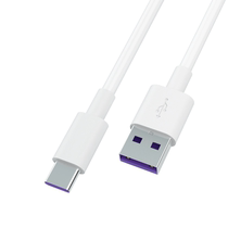 Badge - AC1 A to C 5A 1m TPU Charging Data Cable (White)