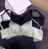 MKHF limited members exclusive lace bra no trace no steel ring underwear ladies bra ultra thin